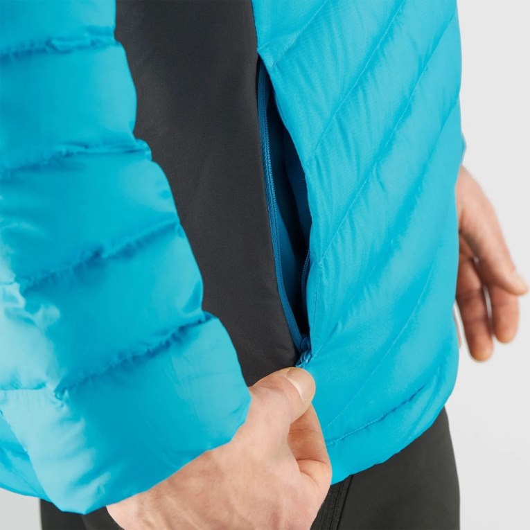 Salomon Essential Xwarm Down Men's Insulated Jackets Turquoise | CA 14R76